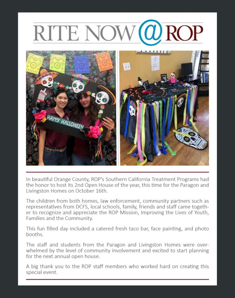 Rite Now - Southern California Treatment Program November 2019